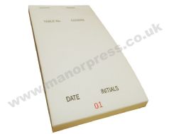 RESTAURANT FOOD ORDER PADS - DUPLICATE NCR